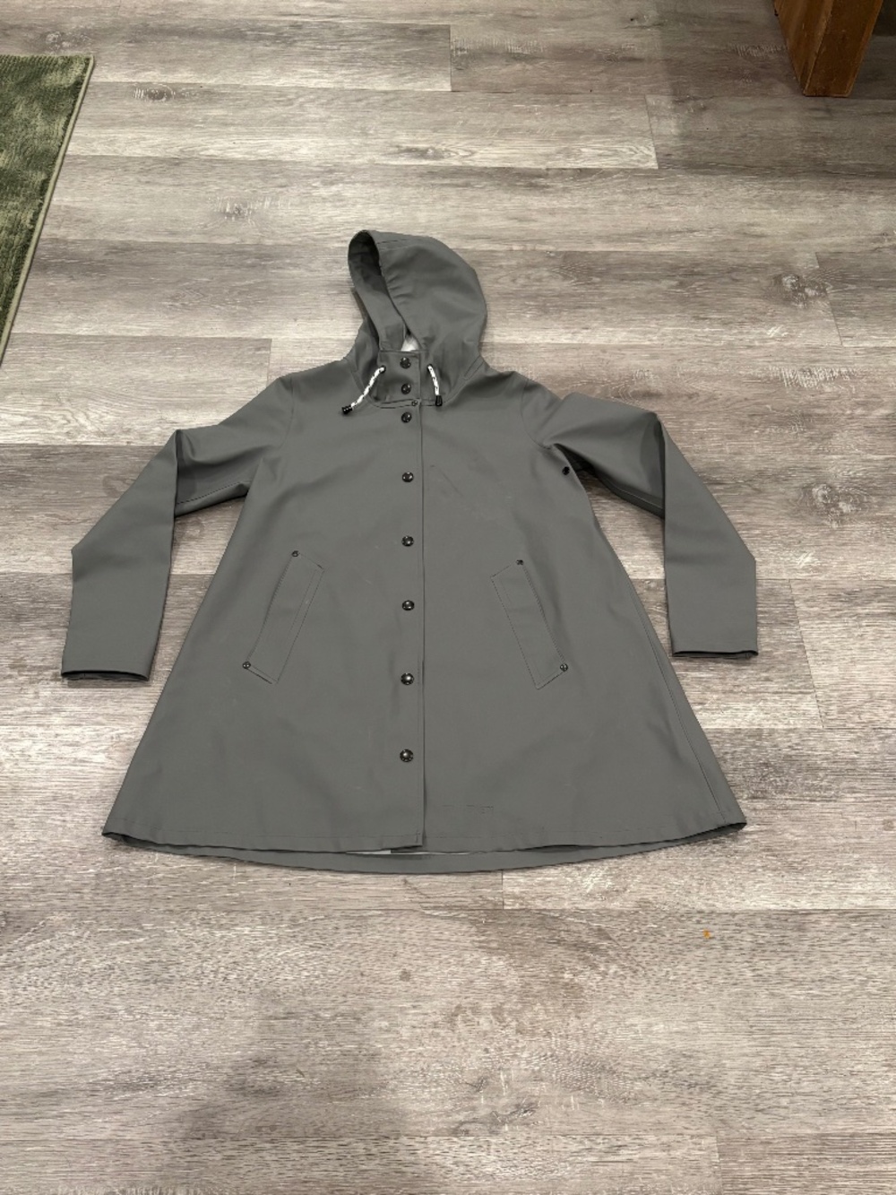 Stutterheim Mosebacke Raincoat Womens XS Rubbersized Waterproof Jacket